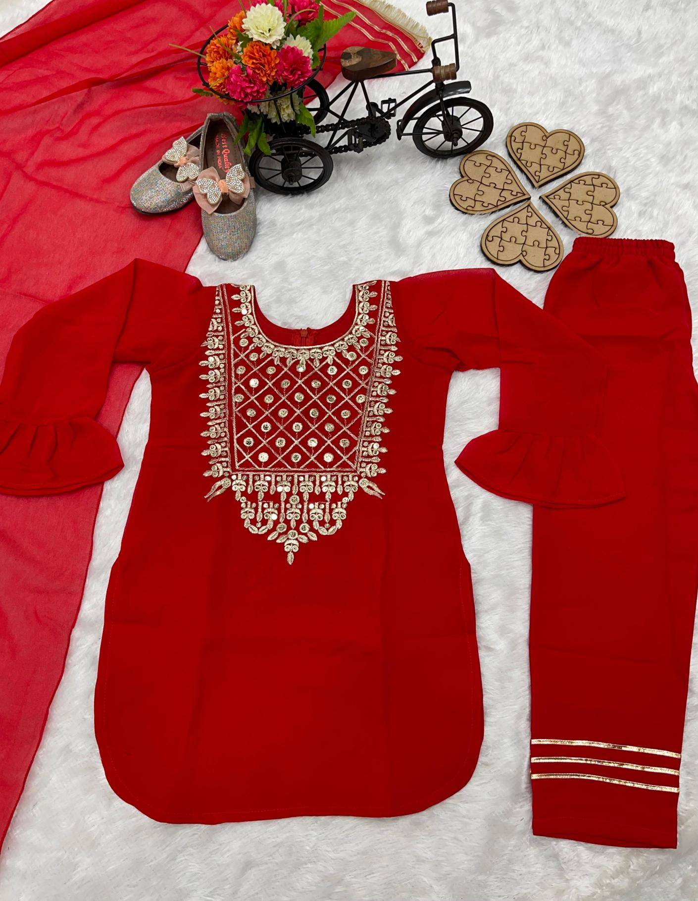 PRESERNTING NEW DESIGNER OC 162 Georgette Wholesale kids clothing in Hyderabad